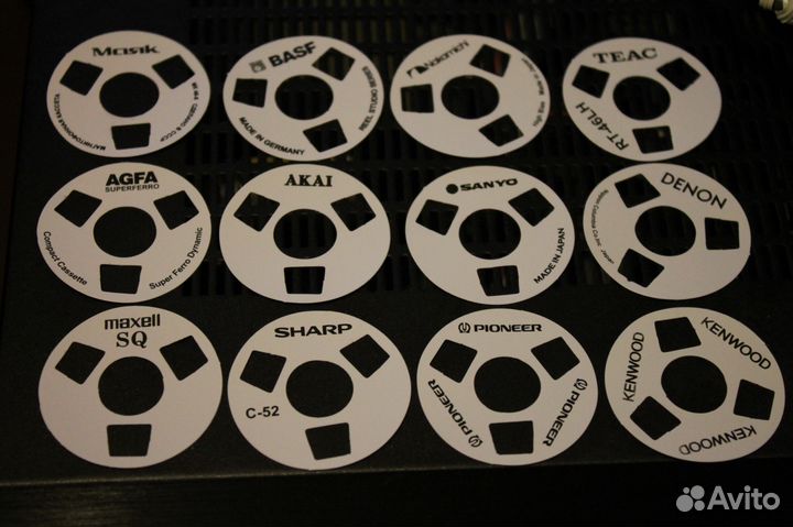Набор Для Аудиокассет С бобинками-12 брендов-48 шт