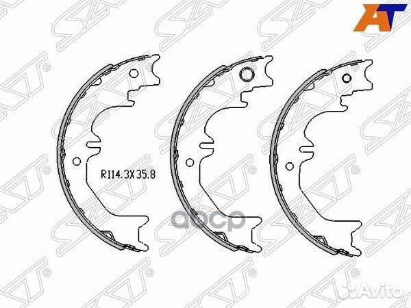 Колодки ручного тормоза toyota land cruiser 98