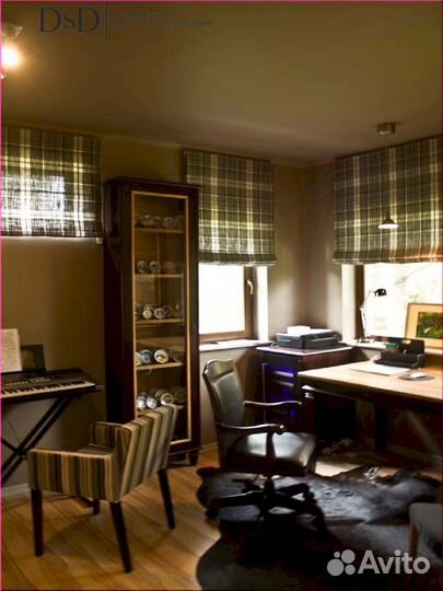 Двойные римские шторы фото в интерьере