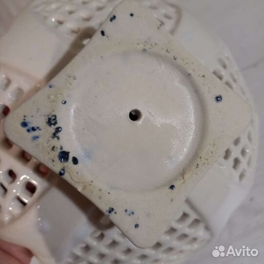 Ваза для фруктов Сухарница на ножке Винтаж