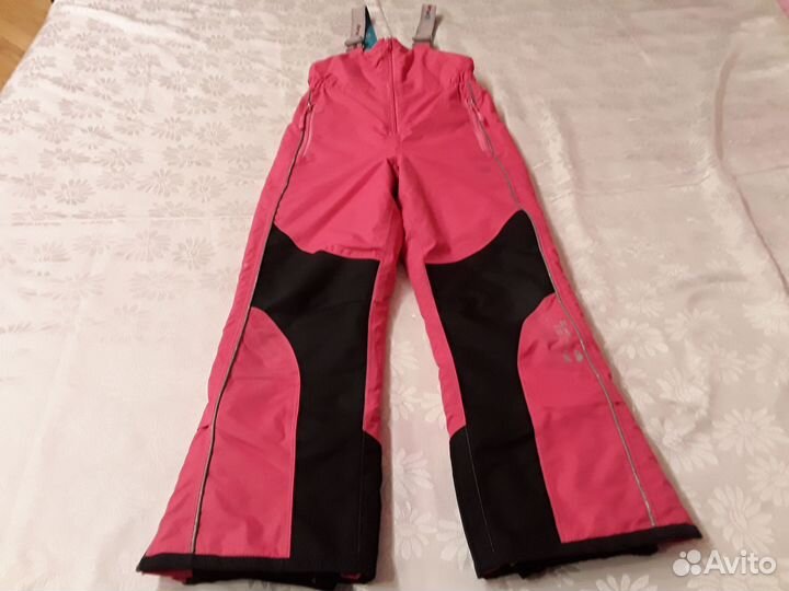 Полукомбинезон зимний для девочки 128 см