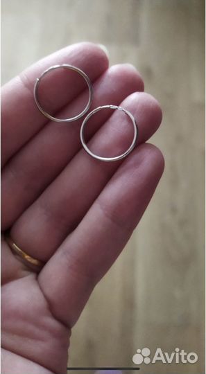 Золотые серьги конго