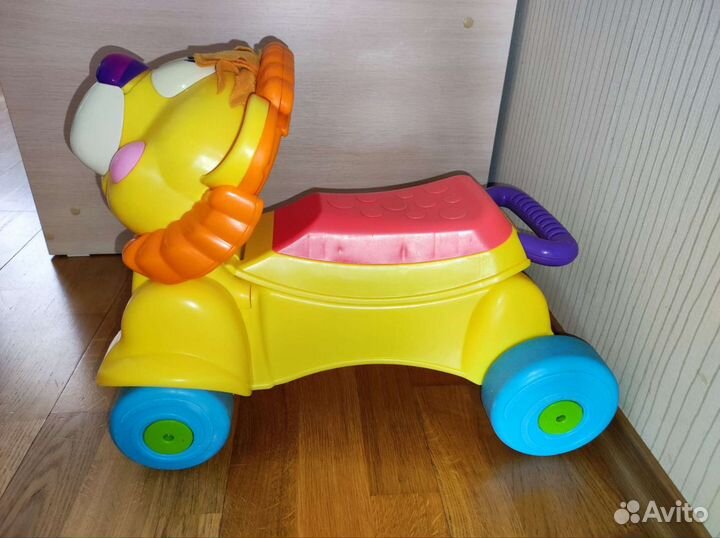 Каталка ходунки толокар Fisher Price лев