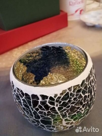 Подсвечник мозаика в Марокканском стиле