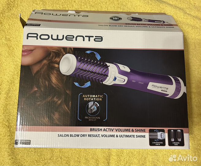 Фен щетка вращающаяся rowenta