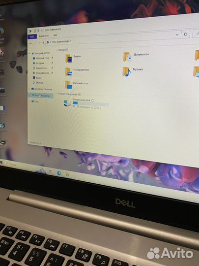 Мощный ультрабук dell ryzen 5/8 ram/vega 8/nvme