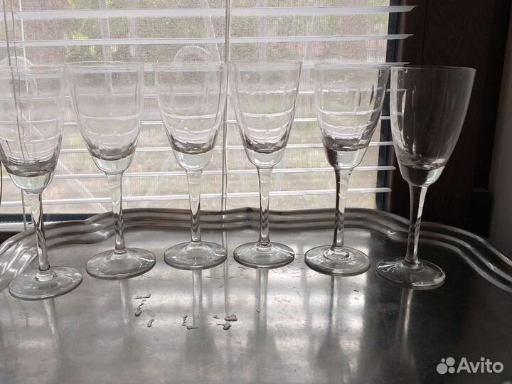 Чехословакия фужеры,рюмки, штоф,графин