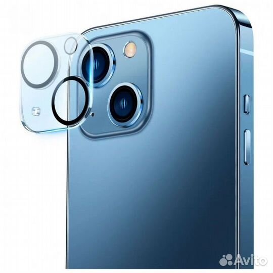 Защитное стекло камеры iPhone 14 / 14 Plus блестящ