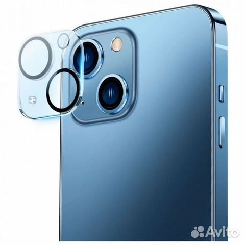 Защитное стекло камеры iPhone 14 / 14 Plus блестящ