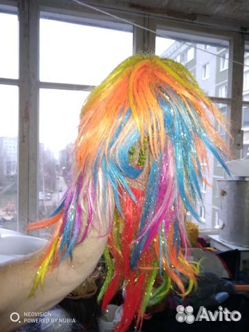 Парики цветные для праздников