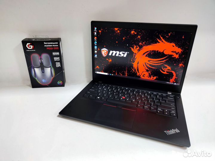 Мощный Thinkpad ryzen 5pro-12потоков,16gb,ips
