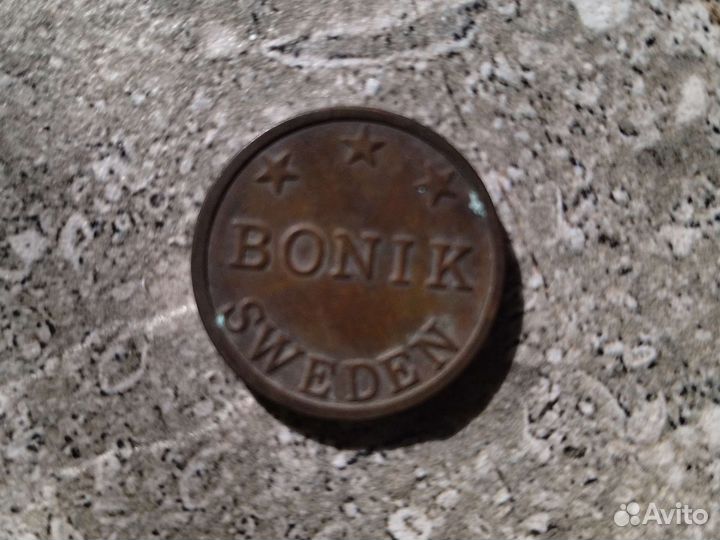 Bonik sweden жетон-монета латунь