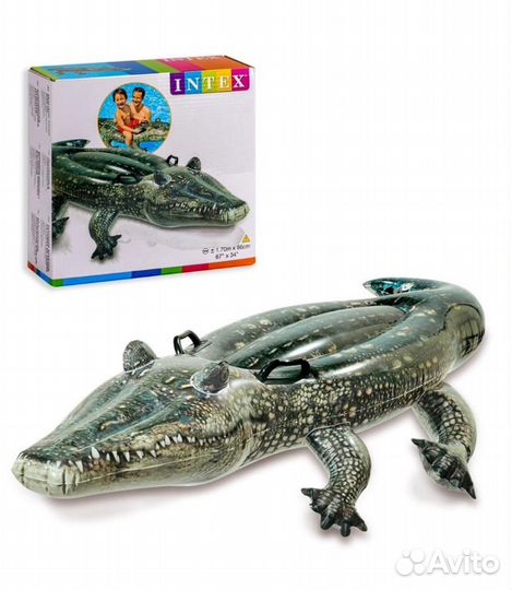 Надувной крокодил плот матрас круги для плавания