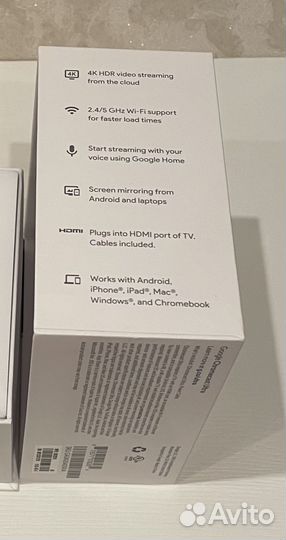 Chromecast Ultra Google (цифровой медиаплеер)