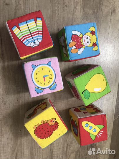 Кубики мякиши для малышей