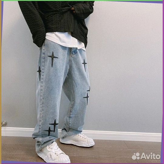 Штаны карго Y2K с крестами (Art: 75842)