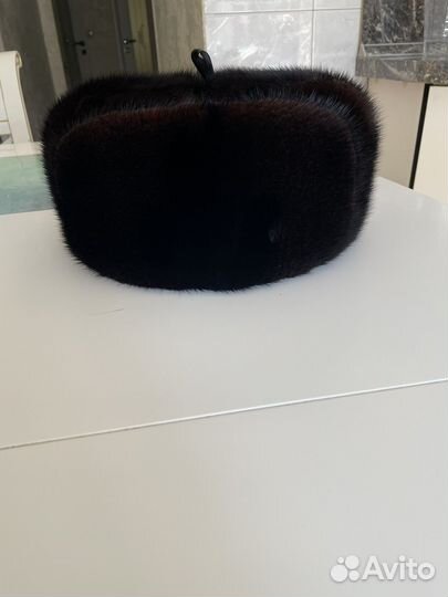 Норковая шапка мужская ушанка