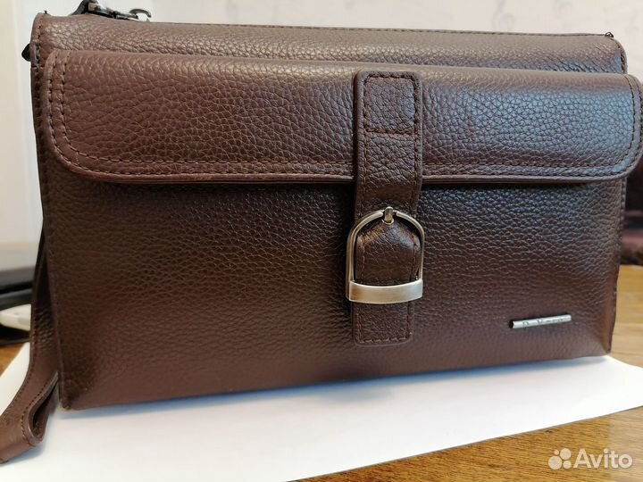 Барсетка кожаная мужская