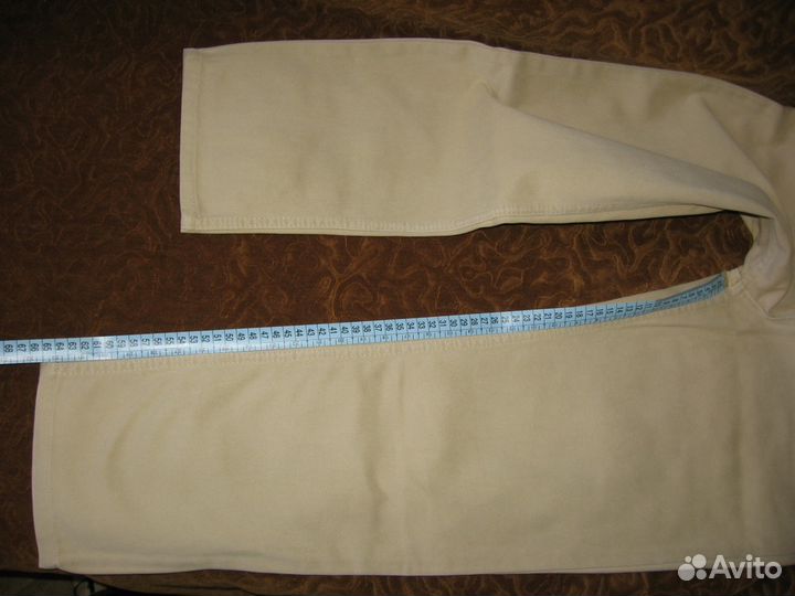 Джинсы бежевые бархатные