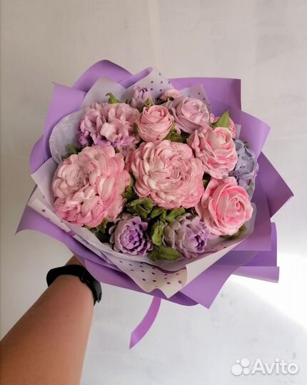 Букет цветов из зефира