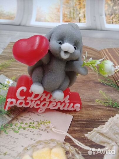 Фигурка кролик из мыла