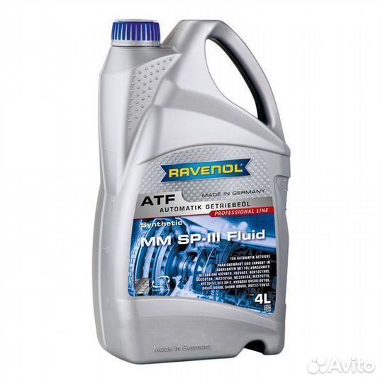 Трансмиссионное масло ravenol ATF MM SP-III Fluid