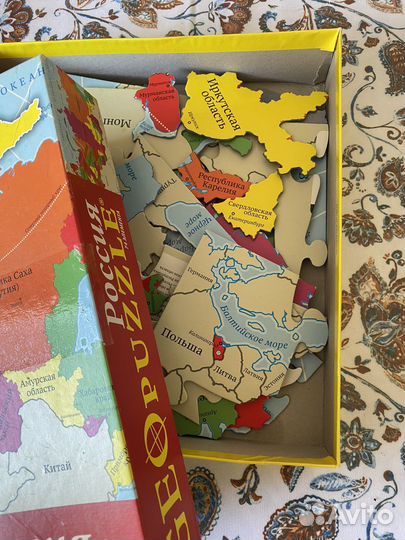 Развивающие географические пазлы 