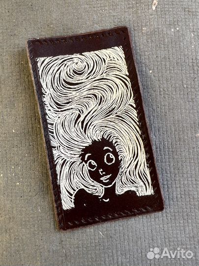 Нашивка из натуральной кожи