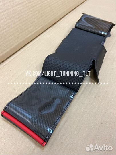 Оплетка руля Веста,кожа-карбон