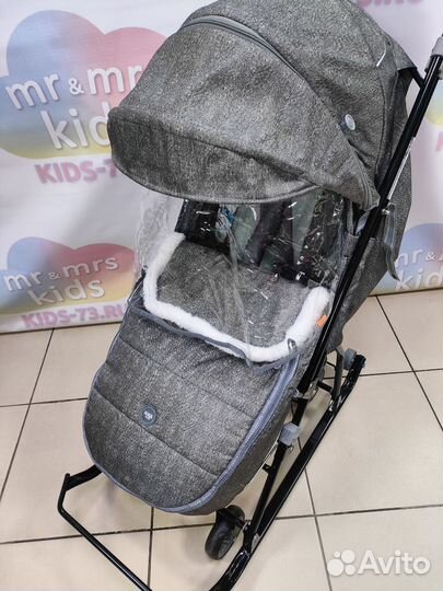 Детские санки коляска новые