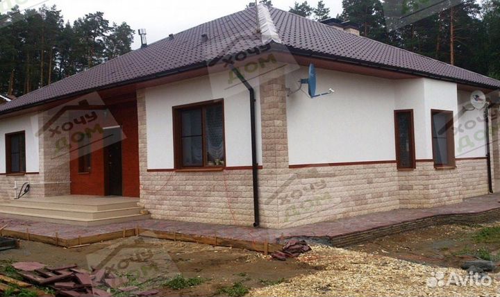 Готовый проект блочного дома 112м2, z25, эксклюзив