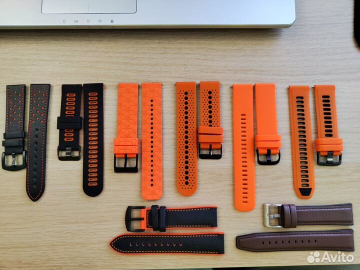8 ремешков для смарт часов 22мм одним лотом