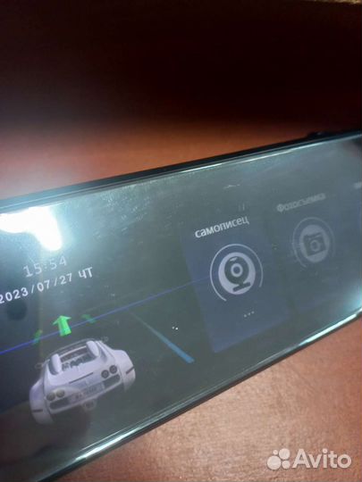 Видеорегистратор зеркало с камерой заднего вида