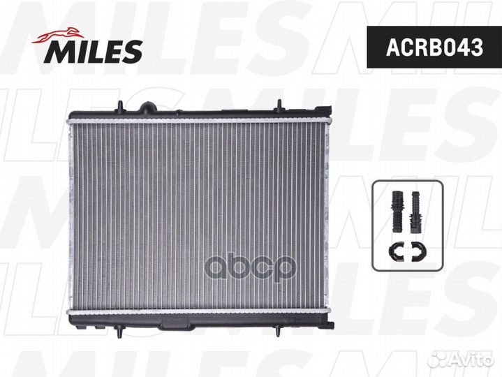 Радиатор (паяный) peugeot 206 1.1-1.6 02/ 307