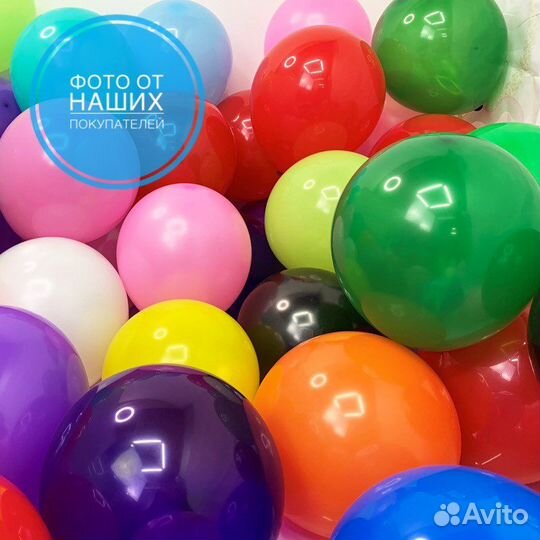 Набор разноцветных воздушных шаров