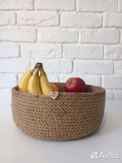 Корзина из джута для мелочей