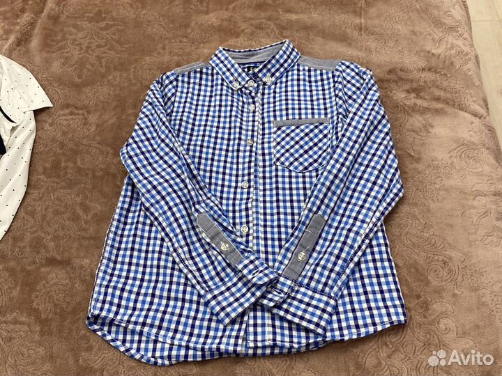 Рубашка детская для мальчиков 128 размер