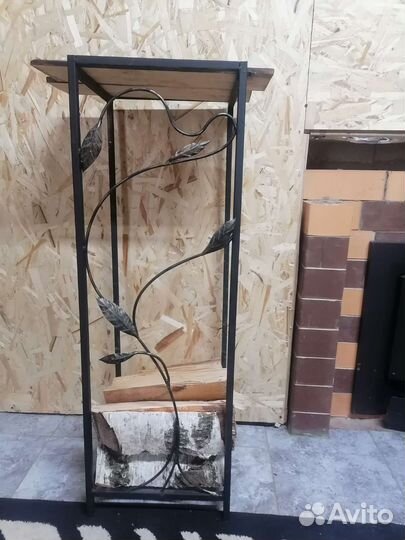 Дровница для камина и бани