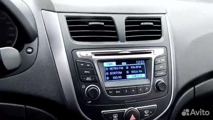 Штатное головное устройство hyundai solaris