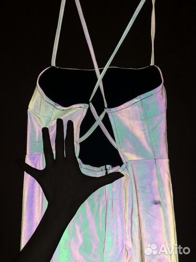 Платье светоотражающее коктейльное Jennyfer