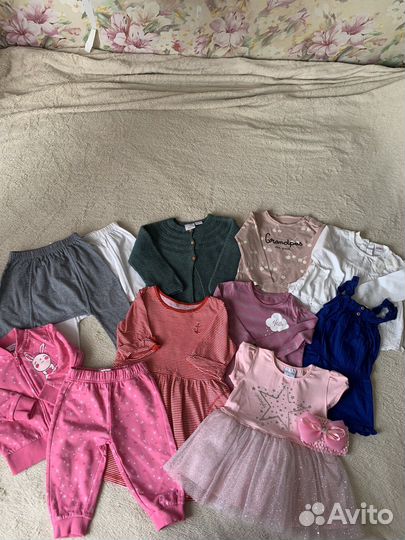 Вещи пакетом на девочку 80 размер