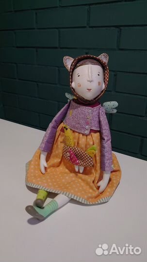 Кукла ручной работы из полимерной глины