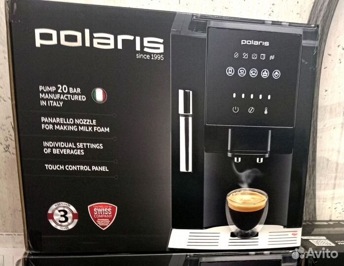 Кофемашина polaris pacm 2041sw