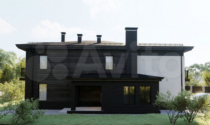 Коттедж 229 м² на участке 15 сот.