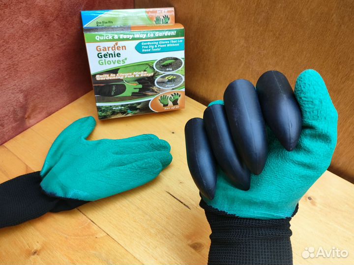 Перчатки с когтями садовые Garden Genie Gloves