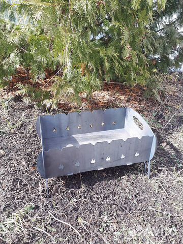 Мангал огонёк 4 мм разборный с сумкой