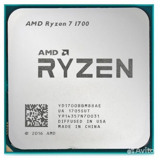 Процессор AMD Ryzen 7 1700X (AM4 3.4-3.8GHz 8с/16t