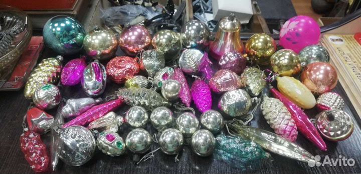Елочные игрушки, лот 50 шт