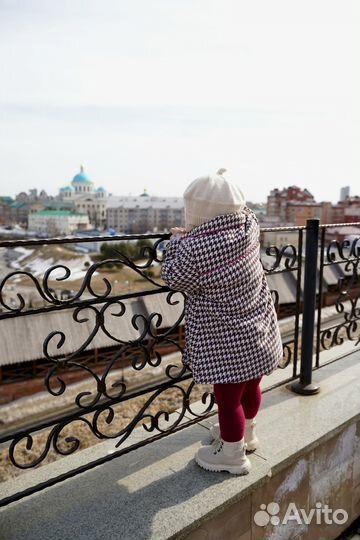 Пальто для девочки 86 92