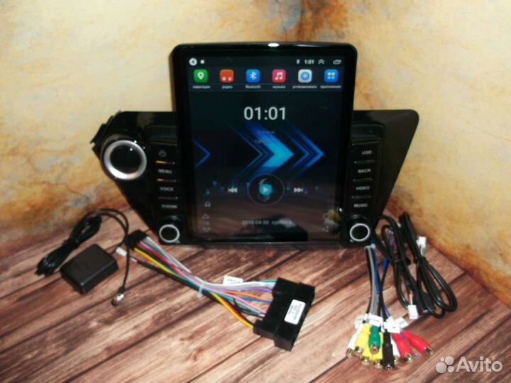 Магнитола Kia Rio 3 Android типа Tesla